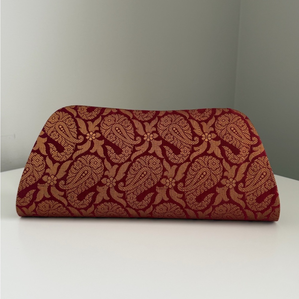 Brand New Satin Pailey Pattern Clutch